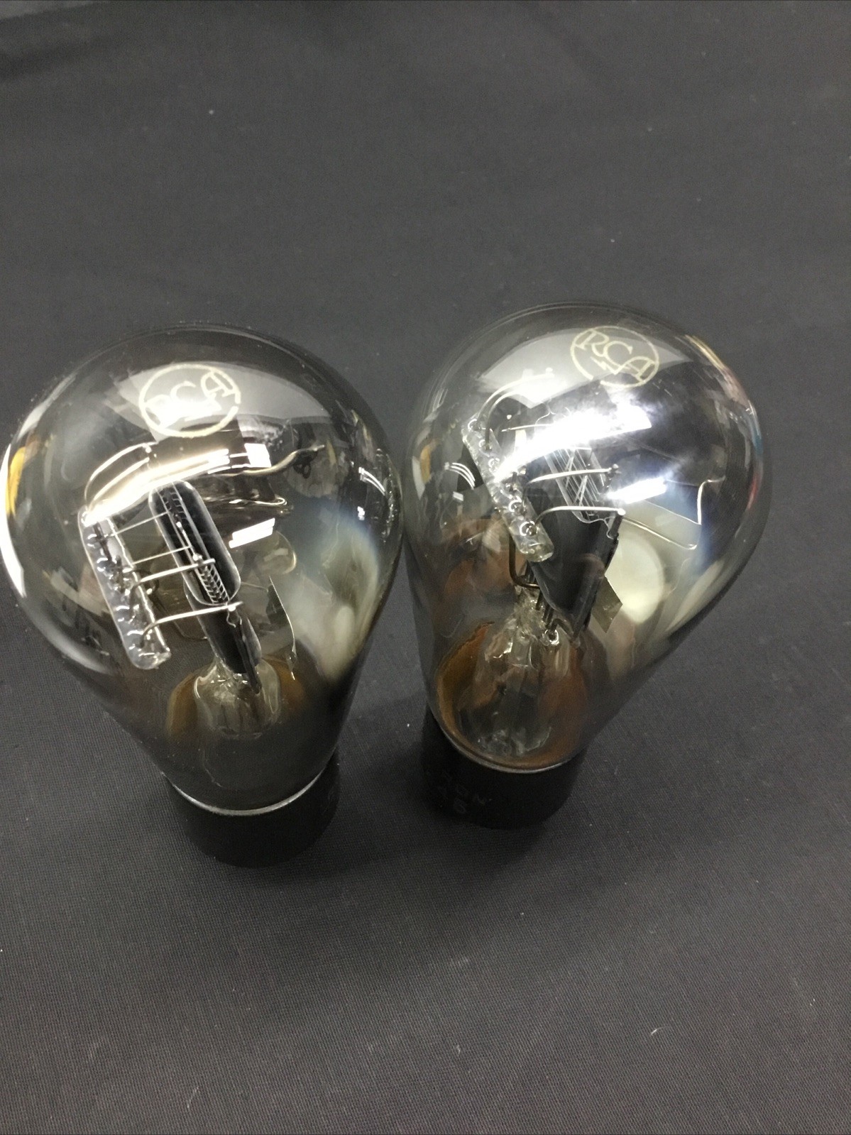 GREAT PAIR RCA UX 245 (CX345 Type 45) Amplifier Radio VACUUM TUBES Tested 129289