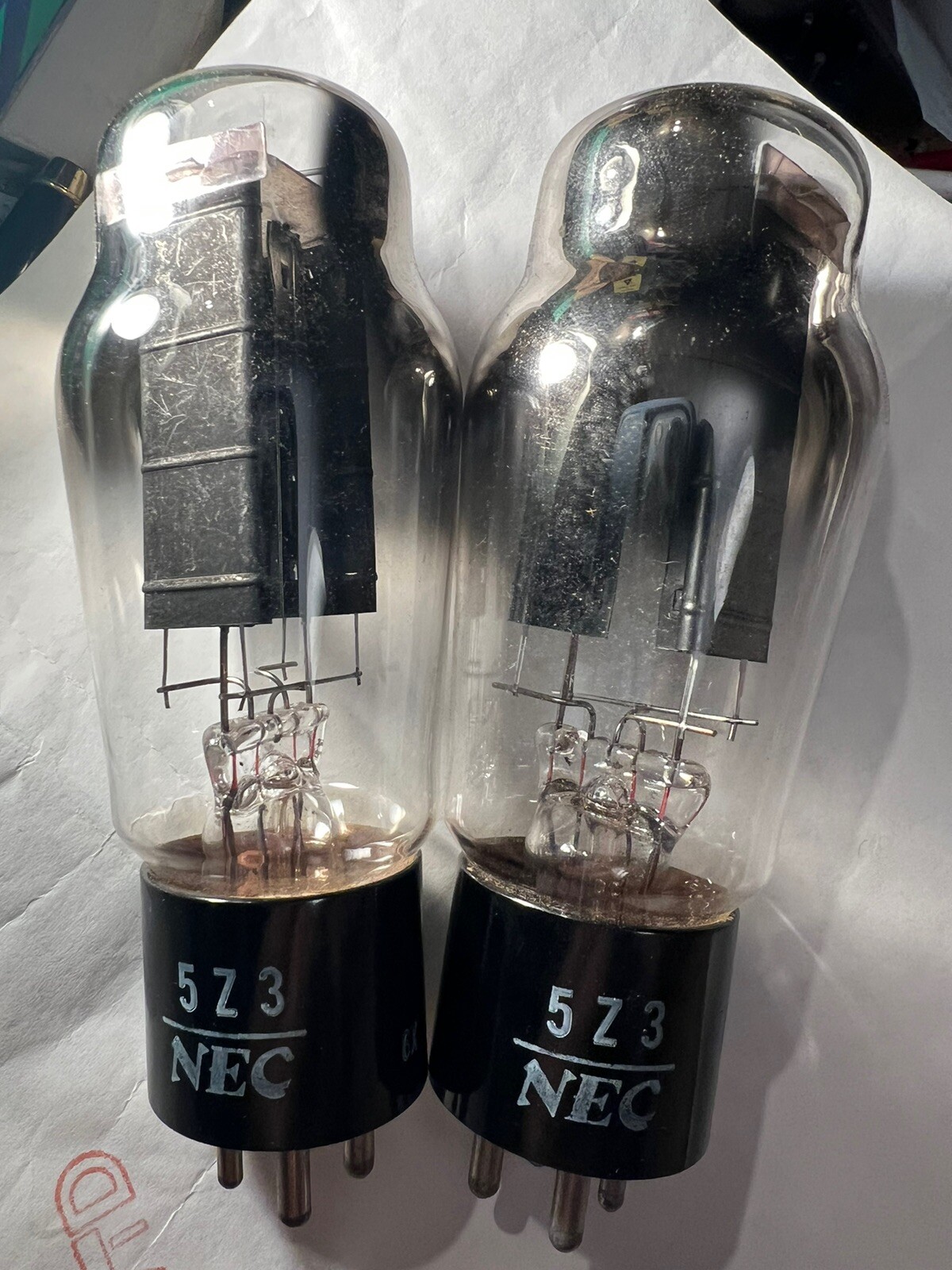Pair (2) 5Z3 Early NEC Tube For Western Elec 274A 280 Or 5U4G 274B With Adapter