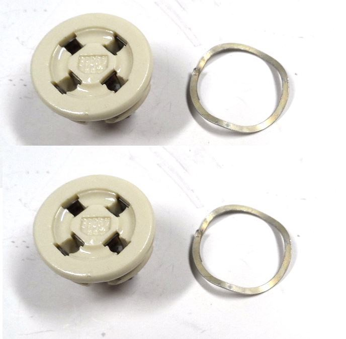 Amphenol Ceramic Tube Sockets (2) for 811A & 572B Amplifier Tubes and Others NOS