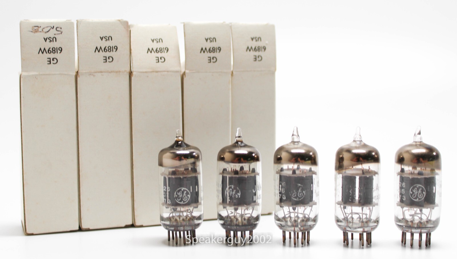 5 – GE General Electric JAN 6189W Vacuum Tubes / KT2