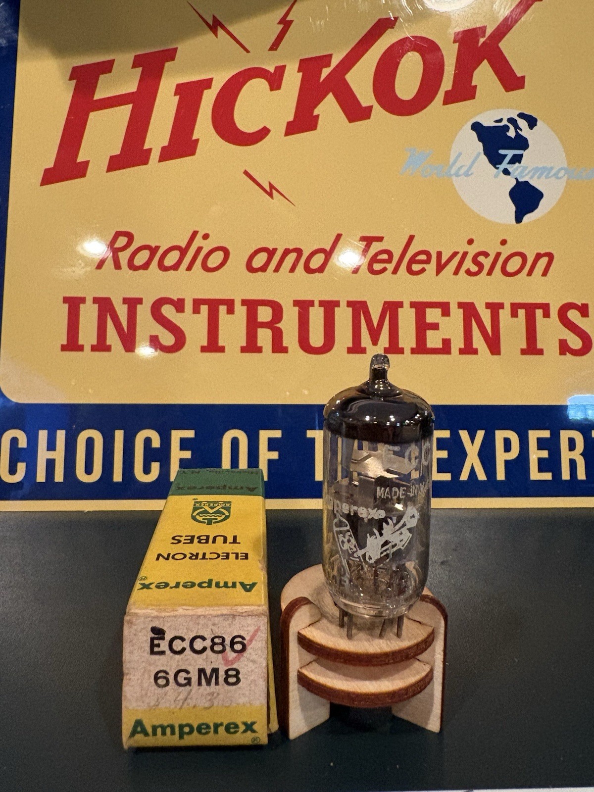 Amperex Bugle Boy (West Germany) 6GM8 ECC86 Tube TV7&Maxi Test NOS NIB Balanced