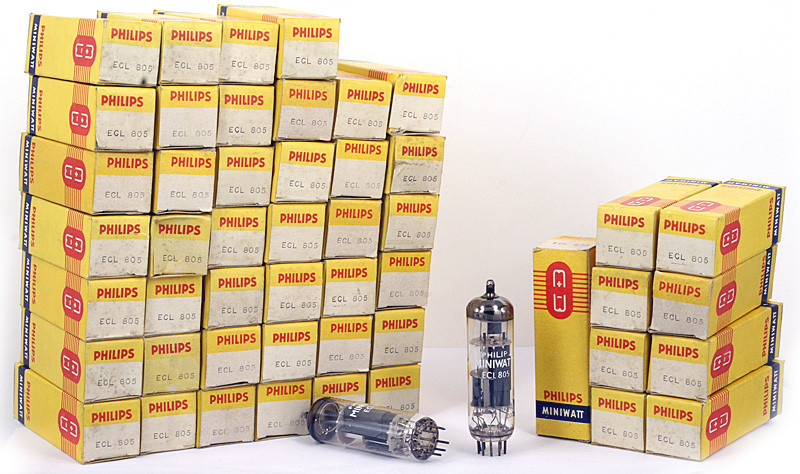 ONE ECL805 PHILIPS NOS ITALY Tube Röhre Valvula Valve Lampe TSF Valvola 진공관 真空管