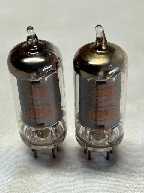(2) 12BA6 TEN Kobe Kogyo Vacuum Tubes, Japan Guaranteed Test Strong Matched Pair