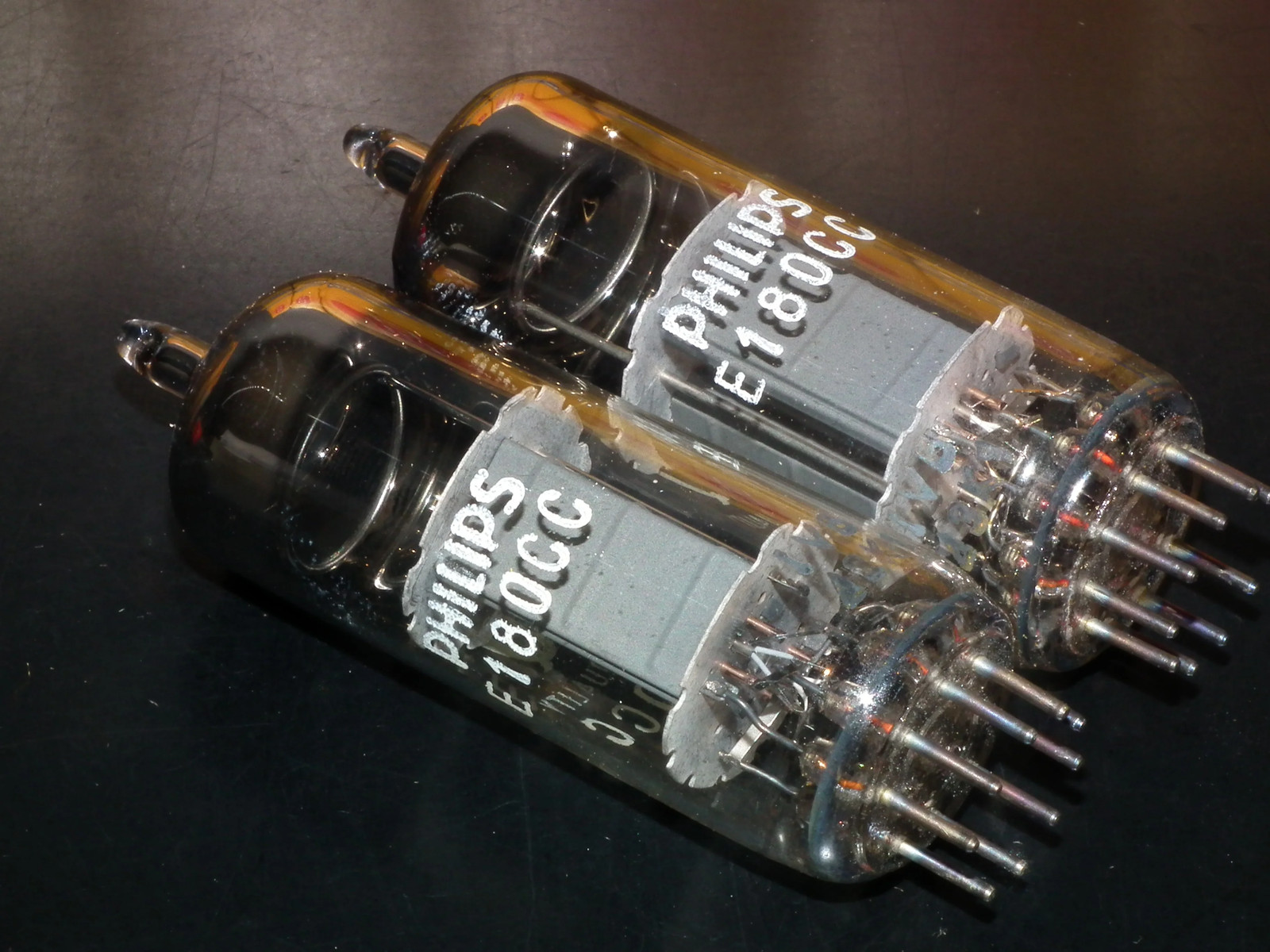 Philips E180CC 7062 Platinum Matched pair NOS NIB Holland Heerlen 1963