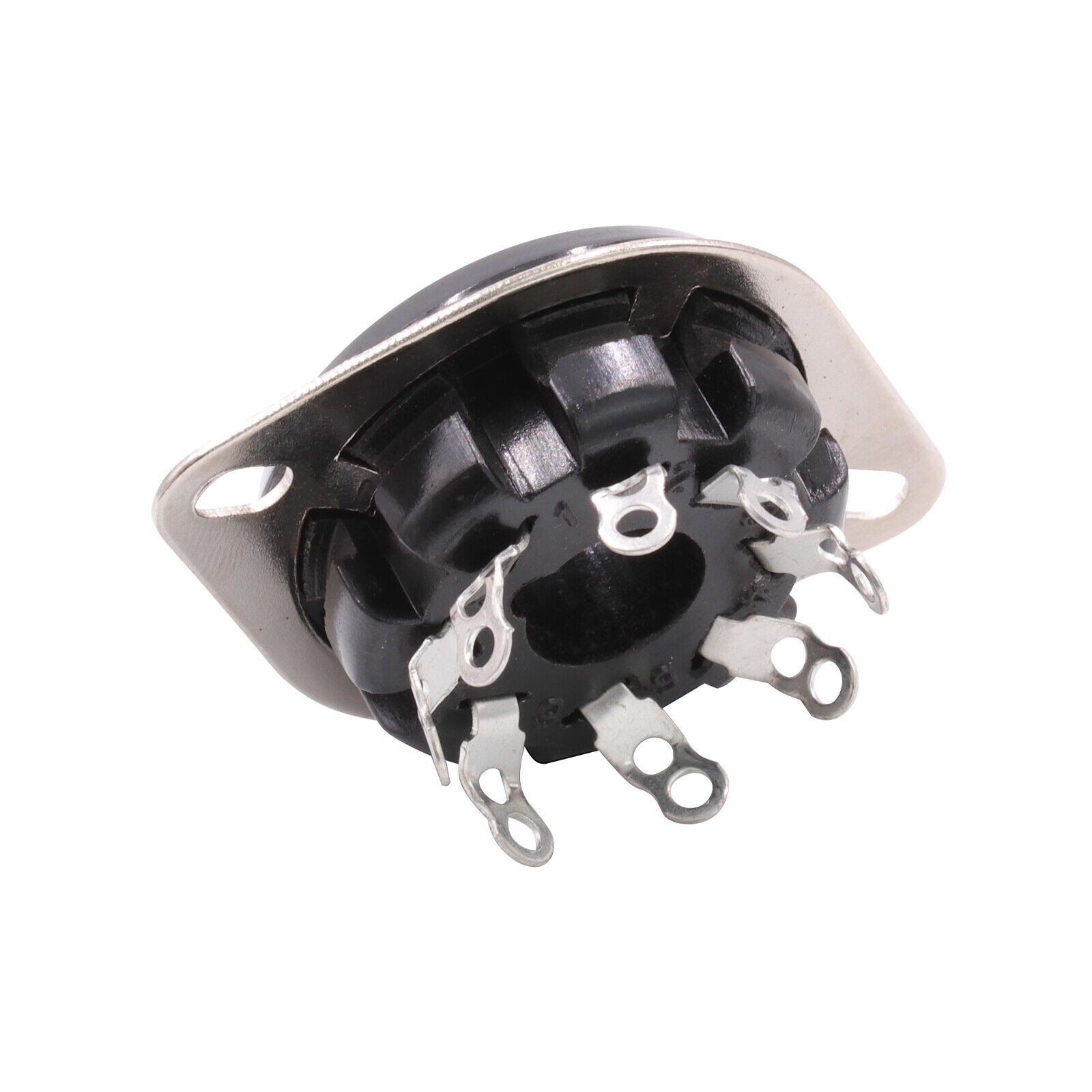 10 pcs S8WPF Octal Vacuum Tube Socket For KT88 6550 6SN7 EL34 Chassis Mount bX