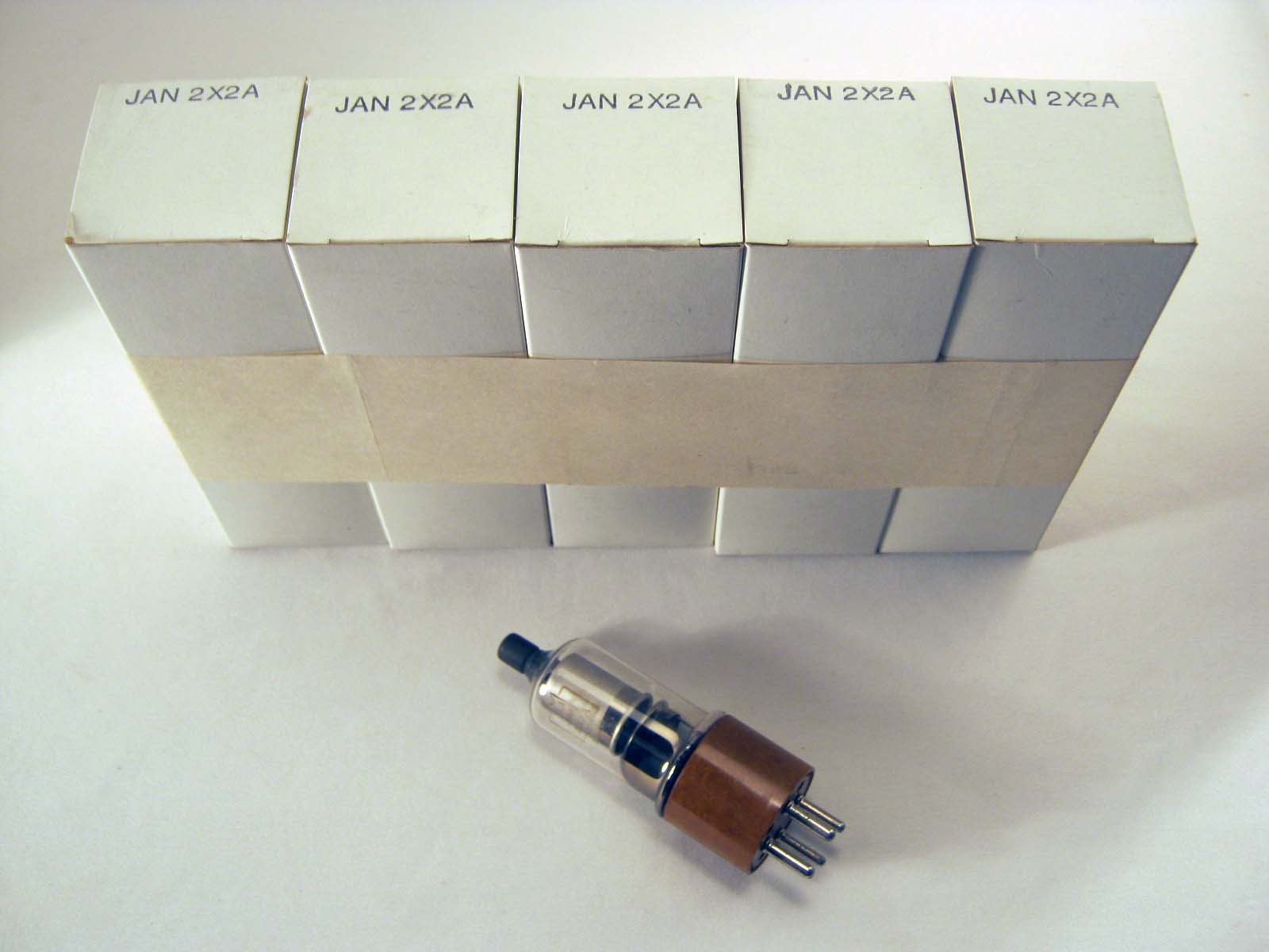 5 Pcs NOS RCA 2X2A – audio radio rectifier Tubes NIB