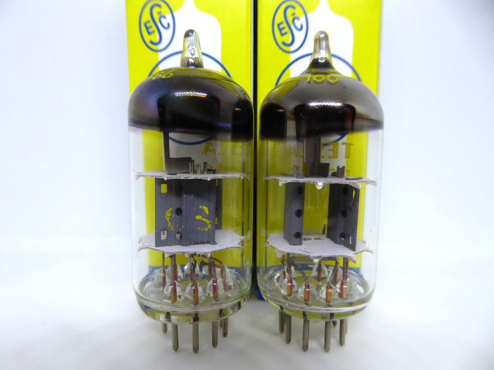 2x (PAIR!) TESLA ECC83 (12AX7, ECC803S, B339) 100%, 1961-2