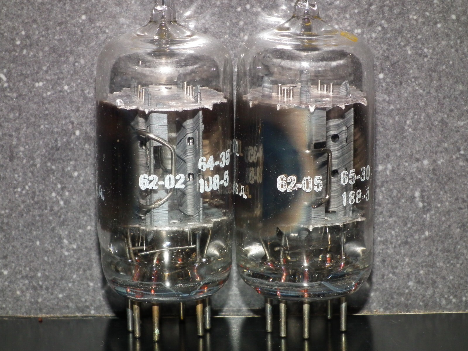 6211A GE IBM Platinum Matched Pair – Pullouts, tested NOS (~ECC82,12AU7,ECC802)