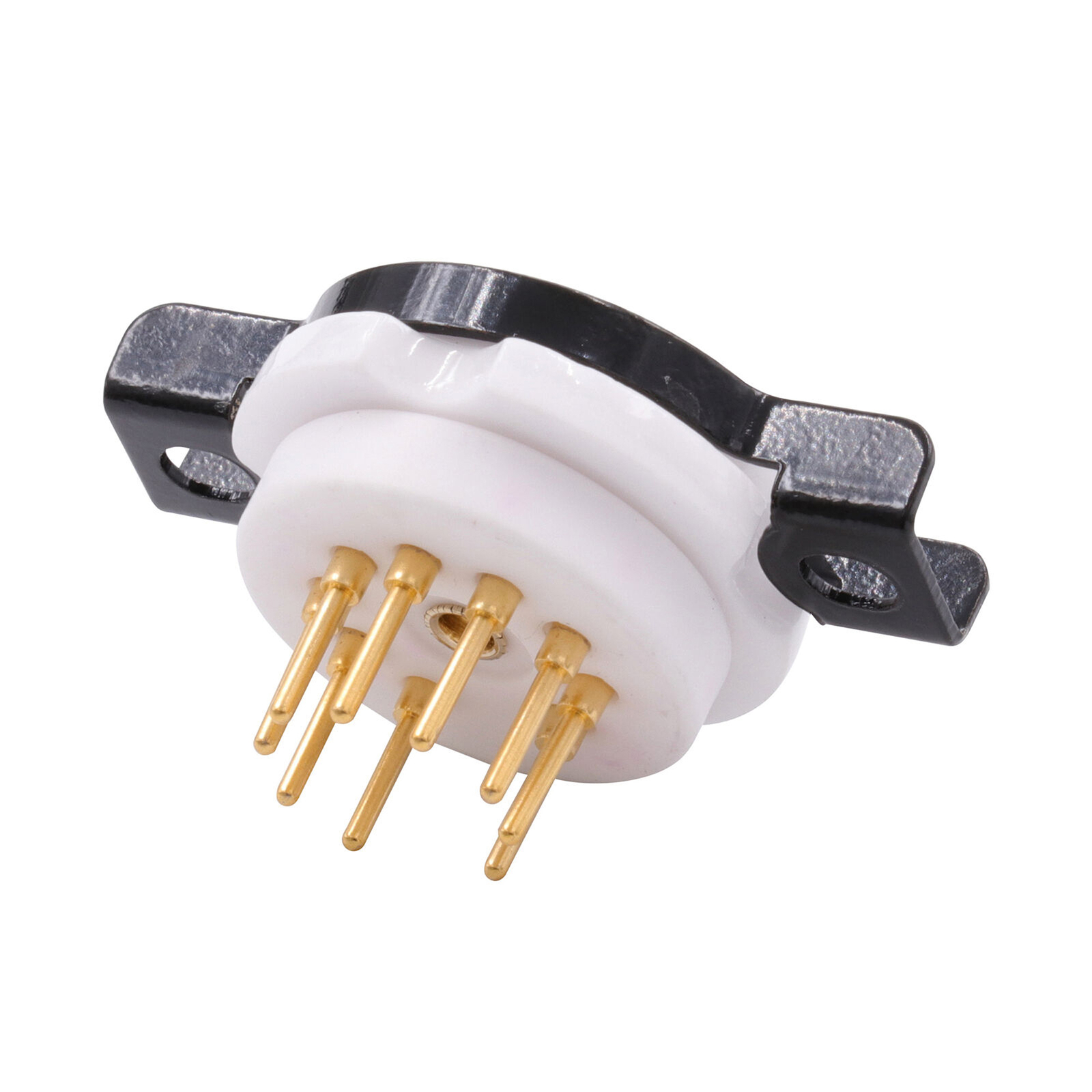 2pcs 9pin Tube Socket Miniature Ceramic Base for Vintage 12AX7 6DJ8 12AU7 EL84