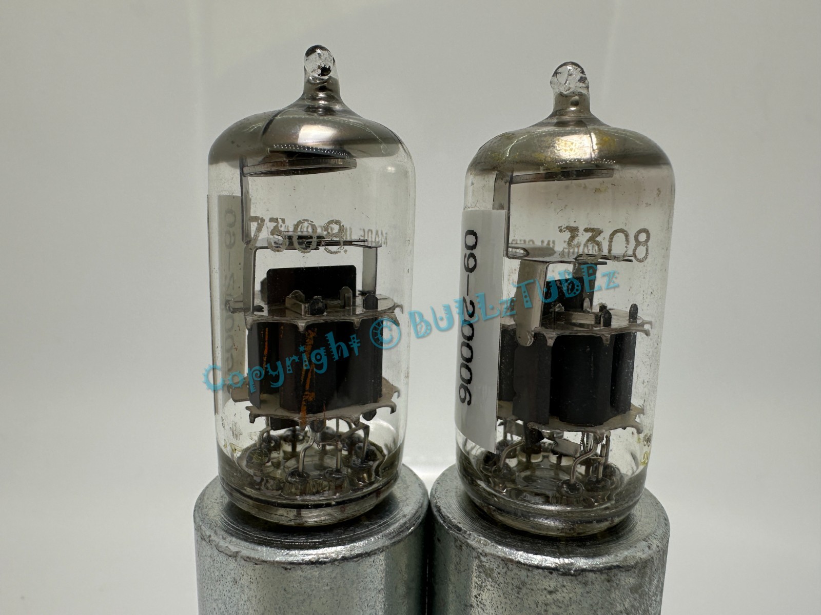 SIEMENS 7308 Gold Pin Vacuum Tubes PLATINUM MATCHED on AT1000 188CC 6D G2U