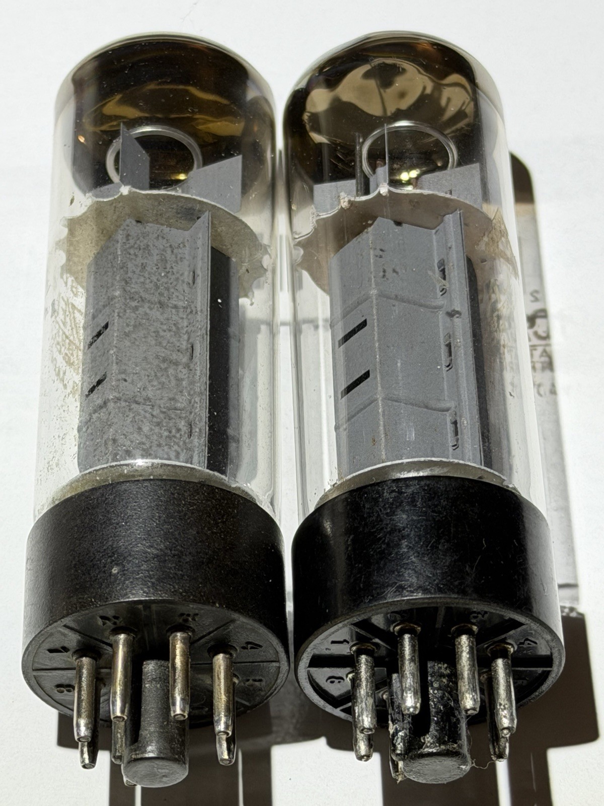 PAIR Matsushita EL34 6CA7 Tubes Tested For GM, Plate Current & Emissions