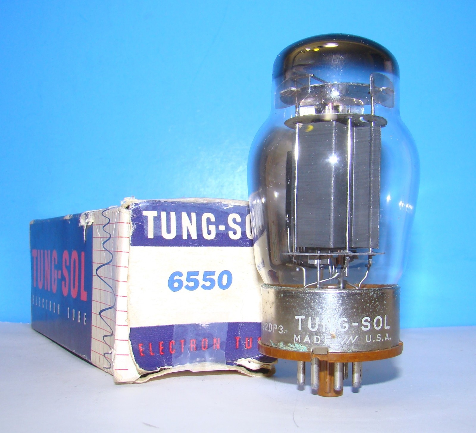 6550 NOS Tung-Sol DDD getter amplifier radio audio vacuum tube tested KT88 6550A