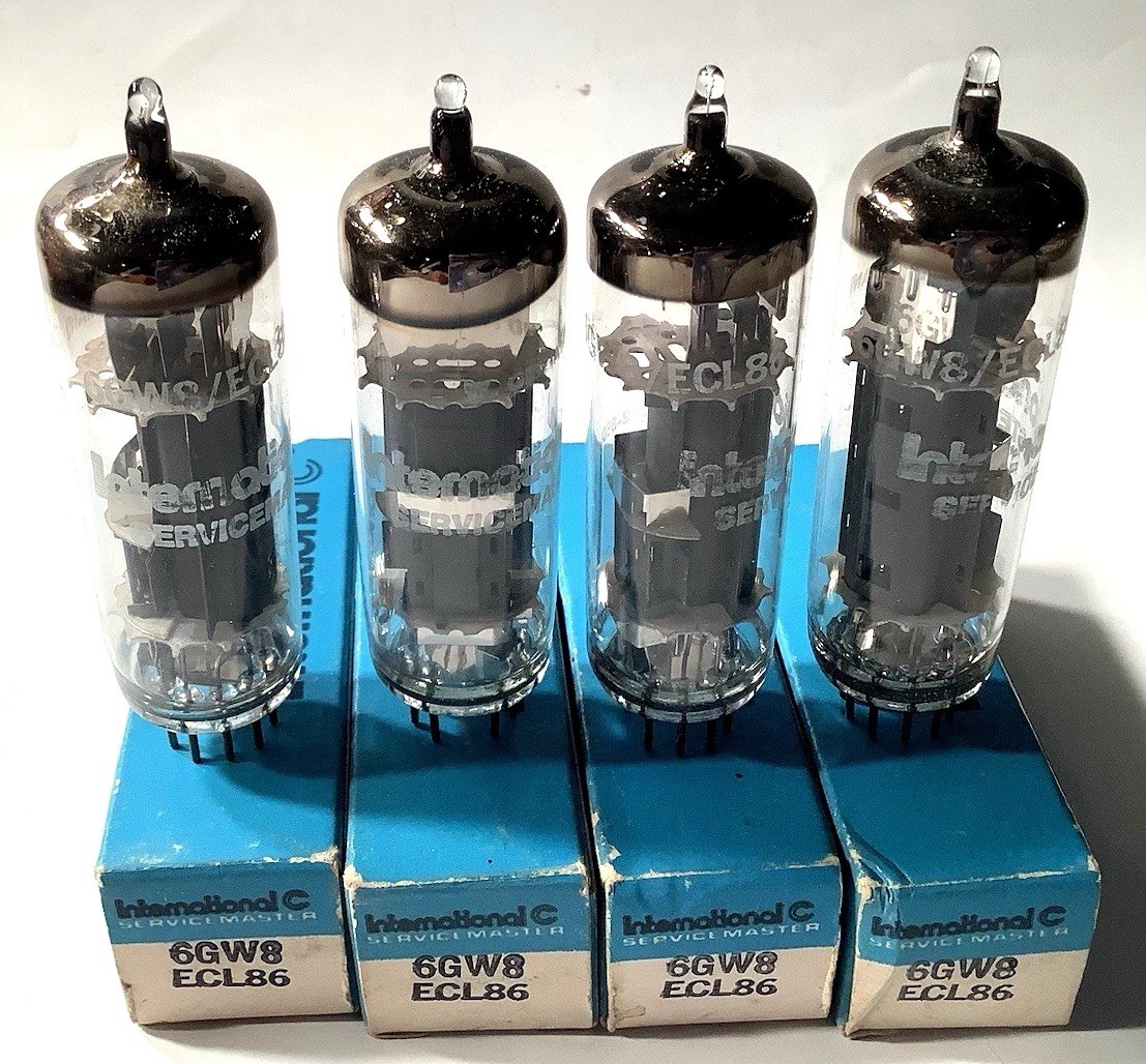 ( 4 ) International ECL86 / 6GW8 Tubes NIB W. Germany : Siemens?