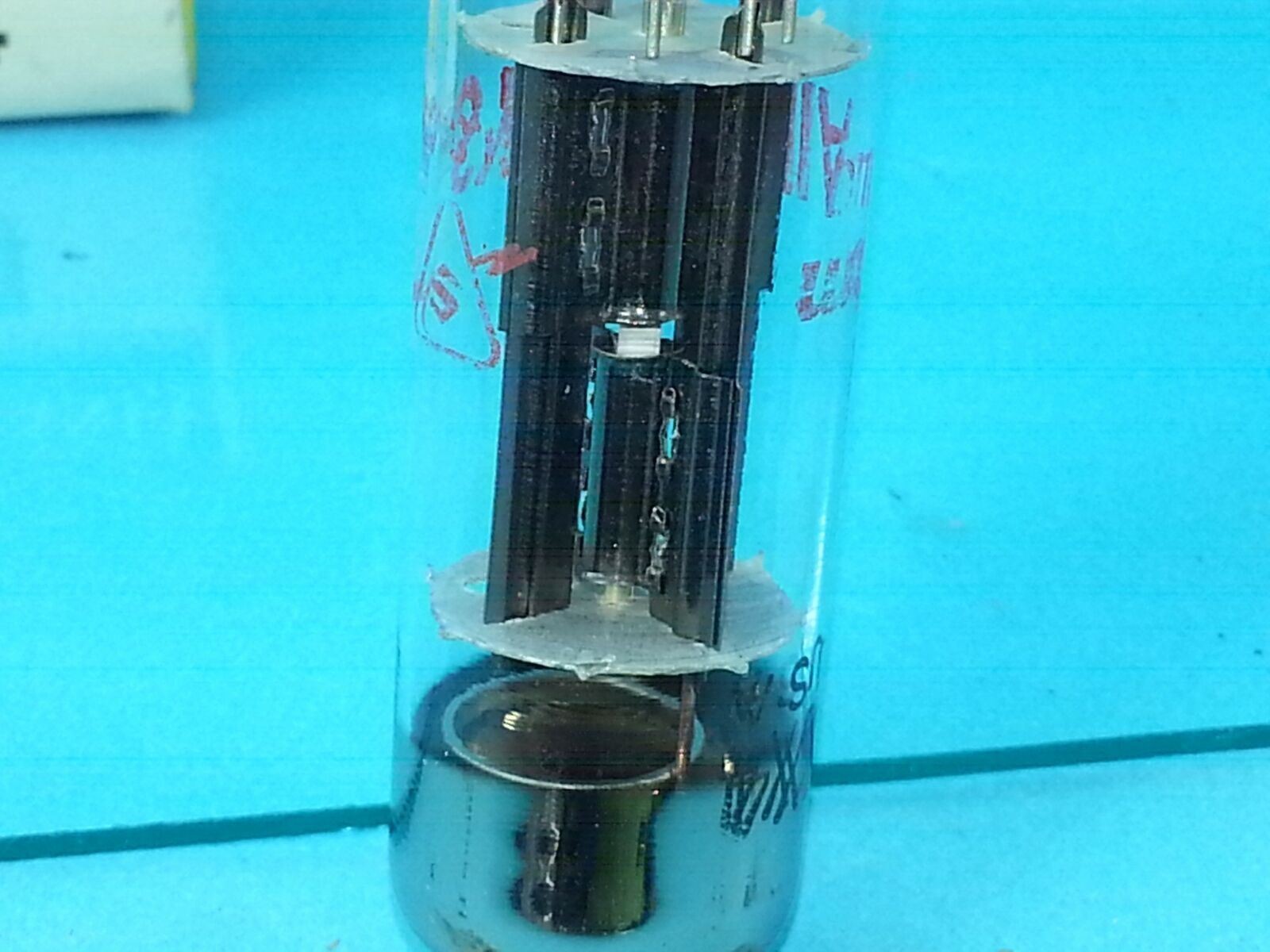 SYLVANIA 6X4 TUBE 1950’S BLACK PLATE D GTR LAMPE Valvola Lamp Röhre Valve