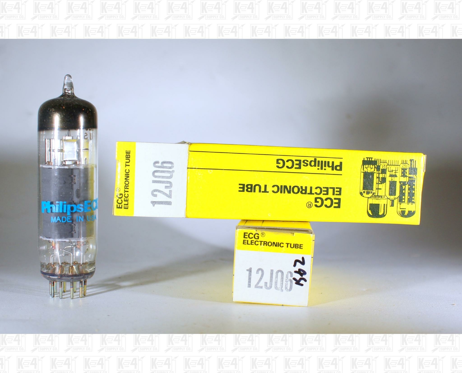 PhilipsECG (Sylvania) 12JQ6 Vacuum Tubes Made In USA NOS Lot Of 2 +Box