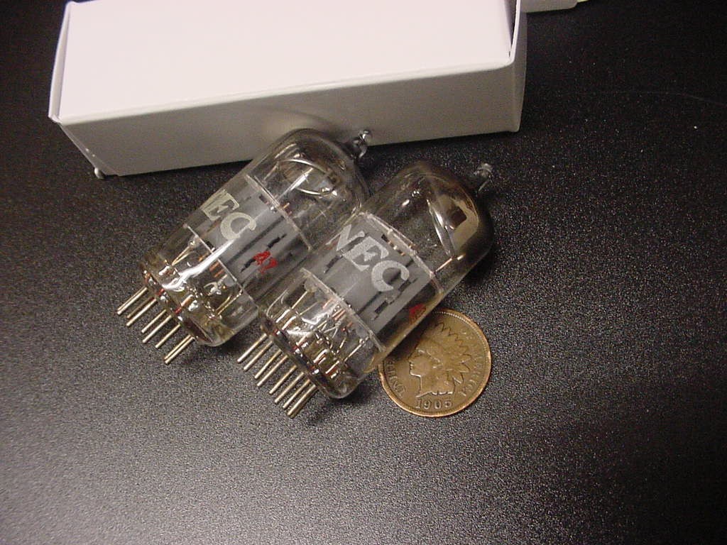 NEC 12AD7 TUBE PAIR (circa 60s Japan-made tested strong) LG*****