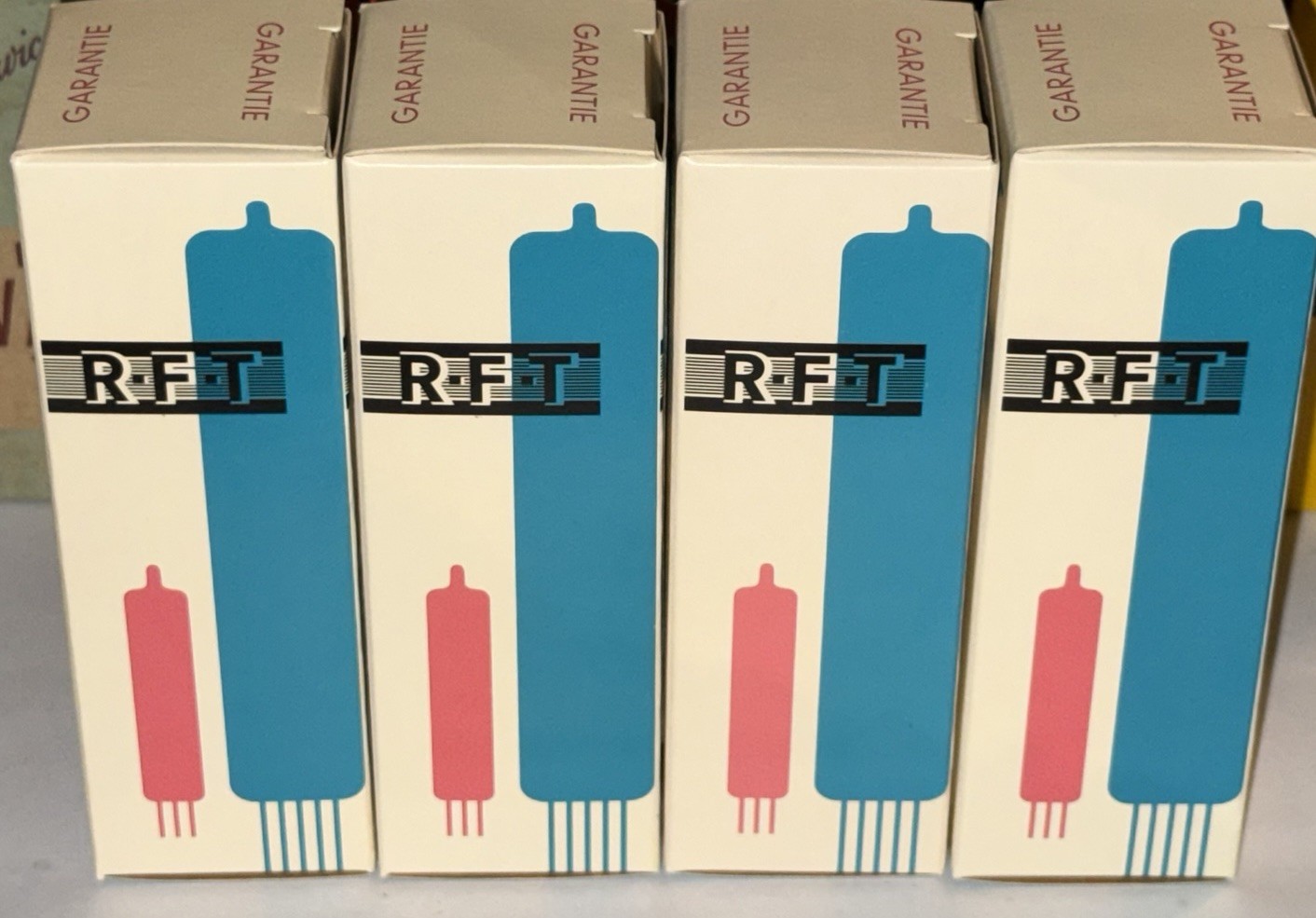 NOS QUAD SIEMENS/RFT GERMANY EL34 TUBES From Estate of Roger Modjeski-RAM TUBES
