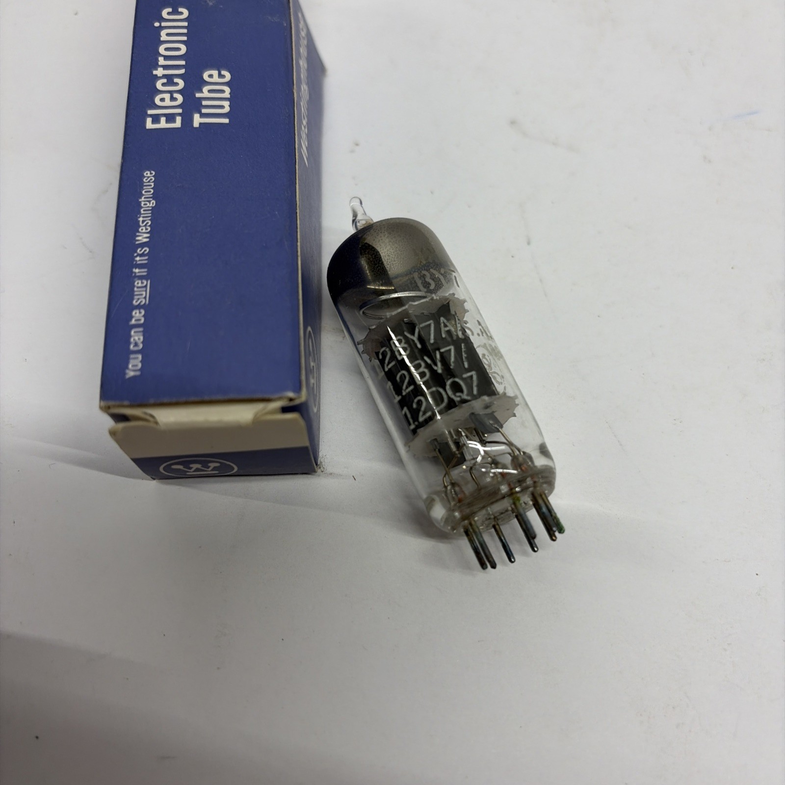 Vtg GE Electron Tube 12BY7A/12BV7/12DQ7 In Westinghouse Box