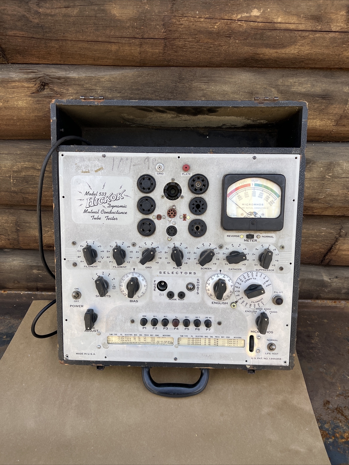 Hickok 533 Dynamic Tube Tester -PARTS ONLY