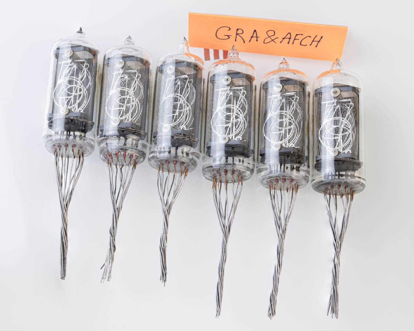 Nixie Tubes IN-8-2 Very Rare FINE GRID NEW TESTED [6 Tubes SET] FAST DELIVERY