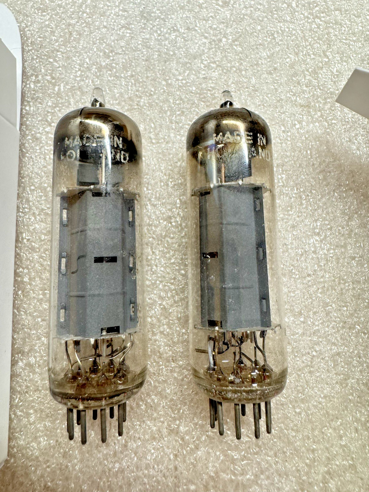 Amperex EL84 6BQ5 D Getter Output Tubes Pair Holland