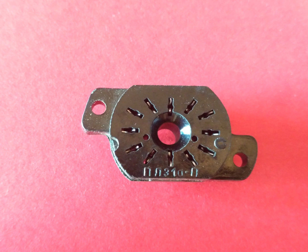 PL31A-P Nixie Tube Socket IN12A IN12B IN15A IN15B IV22 30254 3025 ussr NOS 6pcs