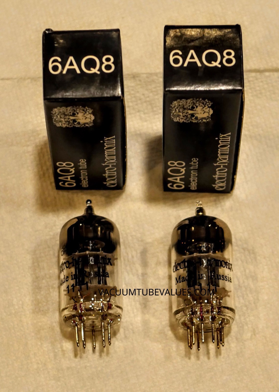 Electro-Harmonix PAIR TWO NEW 6AQ8 6AQ8EH Tubes