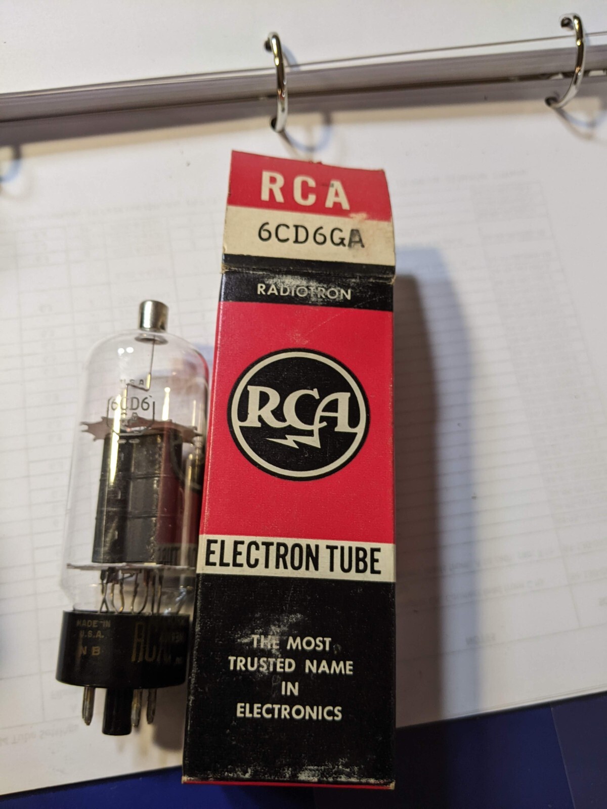 Vintage Vacuum Tube RCA 6CD6GA radio Electronic TESTED b20