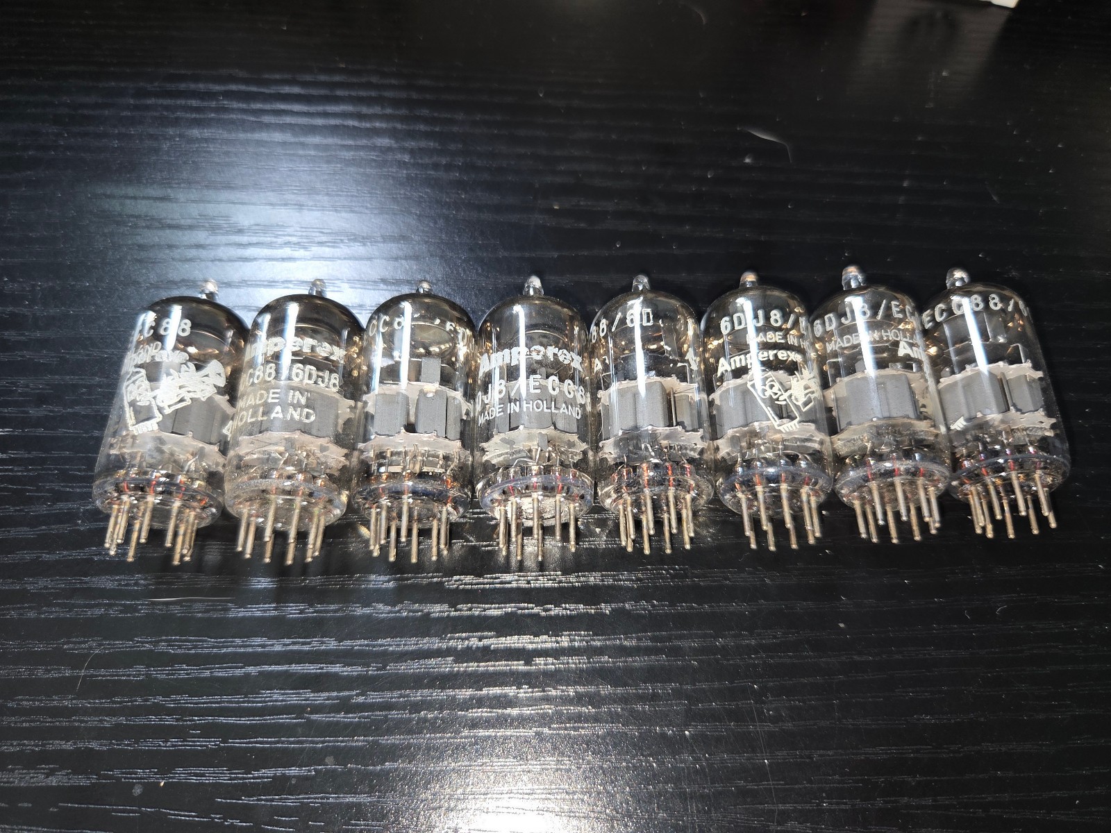 Amperex Bugle Boy ECC88 6DJ8 Vintage Audio Tubes Lot of (8)