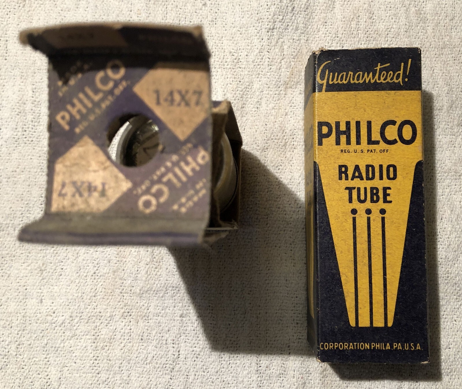 1ea Vintage Philco 14X7 Vacuum Tube. NOS, New In Box. Made In USA.