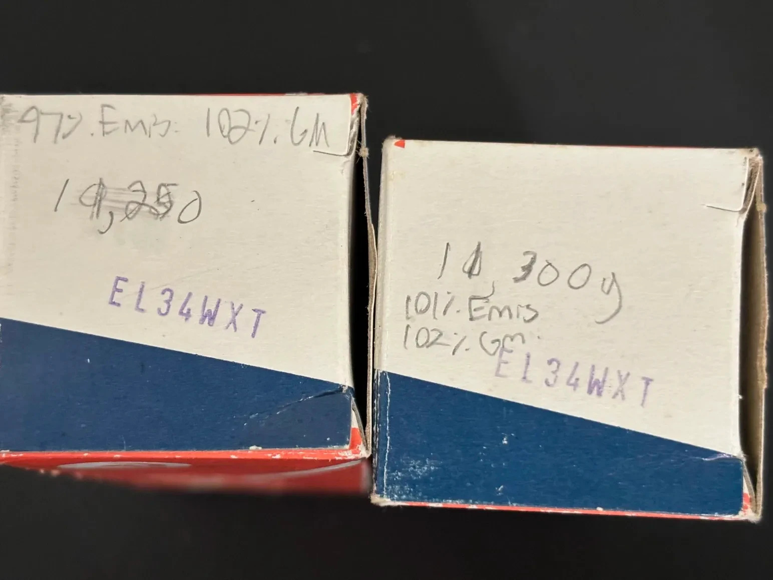 Sovtek EL34WXT Matched Pair Vintage Vacuum Tubes Tested NOS Quality 102% GM