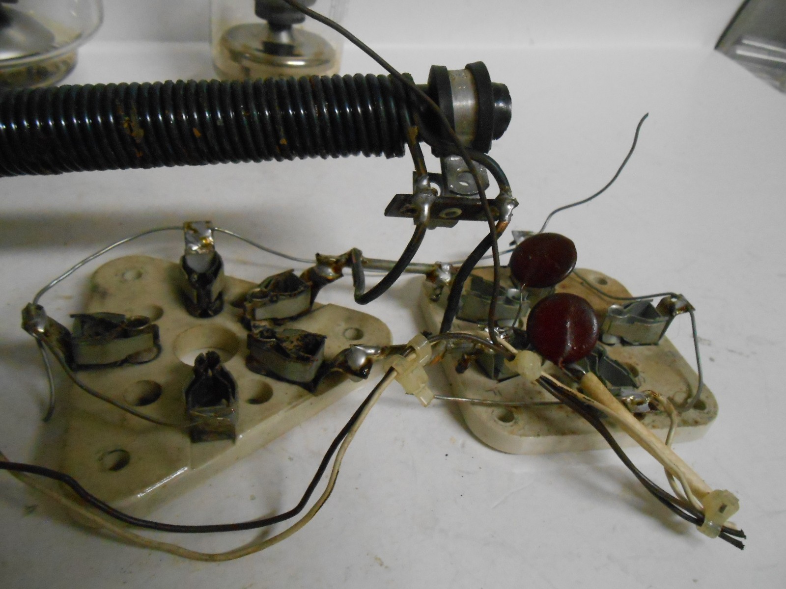 Eimac 3-400Z Transmitting Tube & RCA 6155/4 with sockets Vintage armature Radio