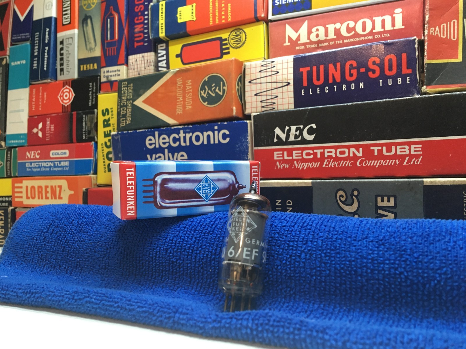 1x Vintage EF94 6AU6 Telefunken◇Diamond /SonyC800 C37 Altec 21 Stam MK 6Ж4П Mics