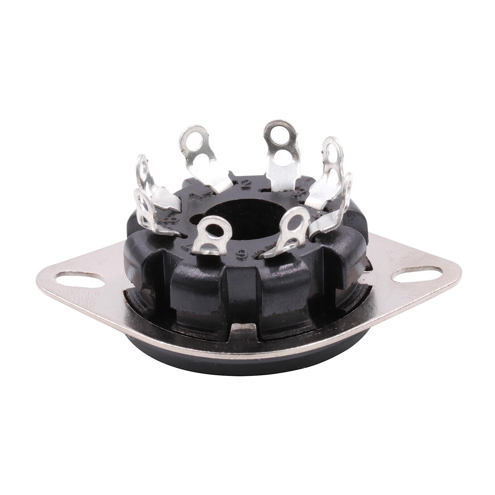 10 pcs S8WPF Octal Vacuum Tube Socket For KT88 6550 6SN7 EL34 Chassis Mount bX