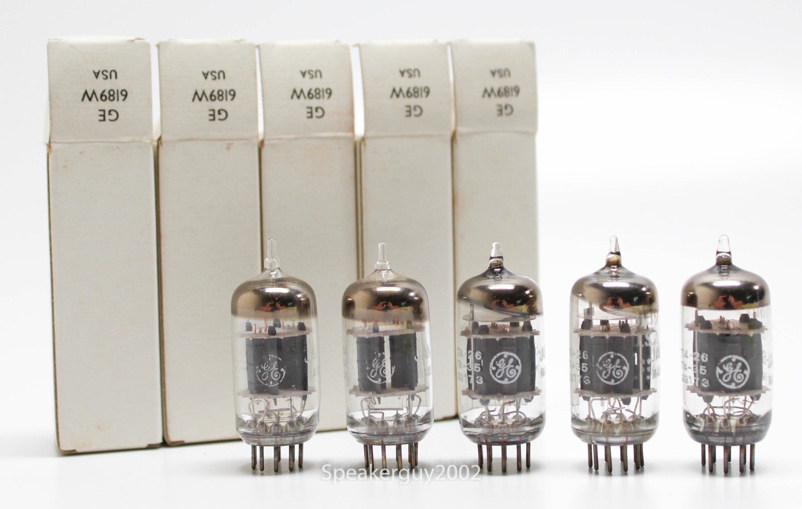5 – GE General Electric JAN 6189W Vacuum Tubes / KT1