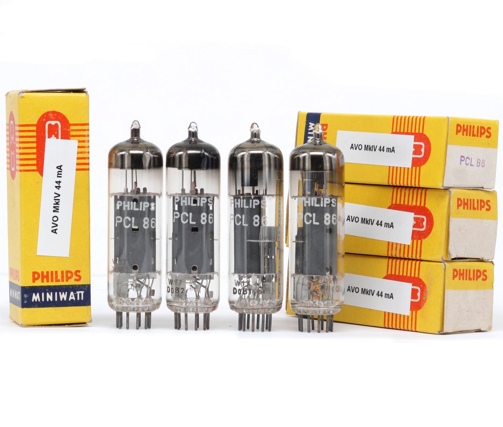 MATCHED QUAD PCL86 PHILIPS NOS GERMANY Tube Valve Valvula Valvola Röhre 진공관 真空管