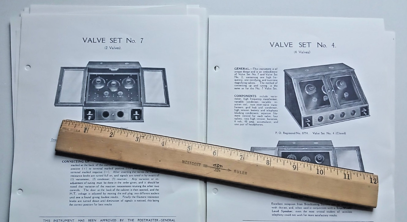 TMC Early 1920s Wireless Catalog Crystal, Valve, Tube, Broadcasting, Marconi Era