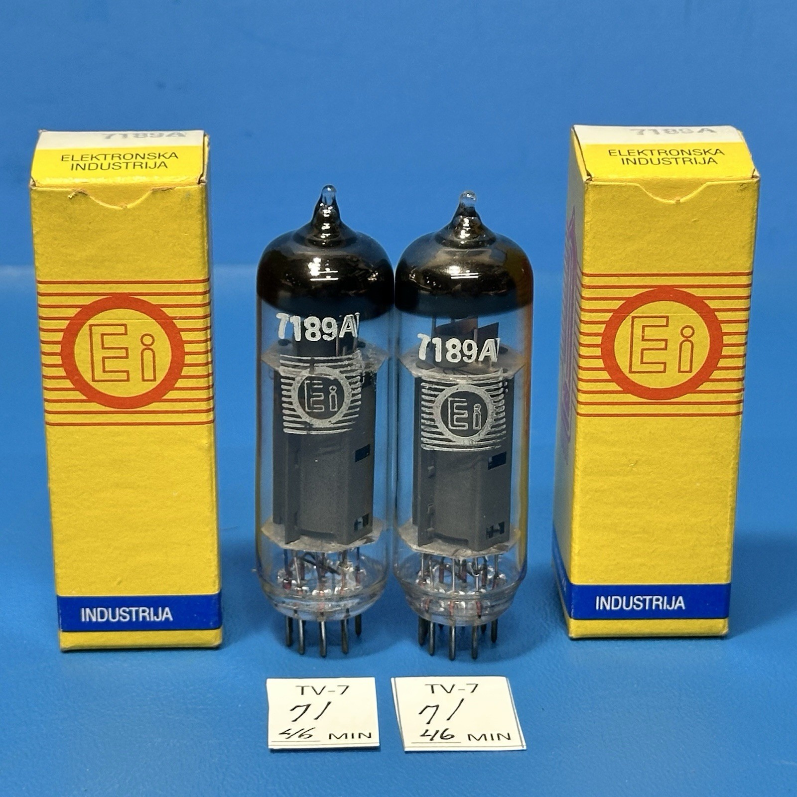MATCHED PAIR NOS NIB Ei 7189A TUBES