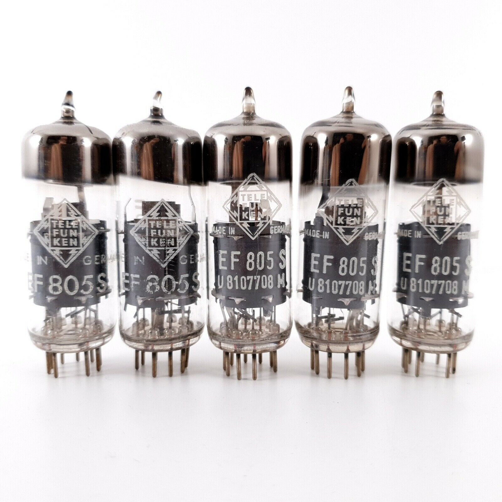 5 X EF805S TELEFUNKEN TUBE. DIAMOND MARK. NOS/NIB. AF ENA