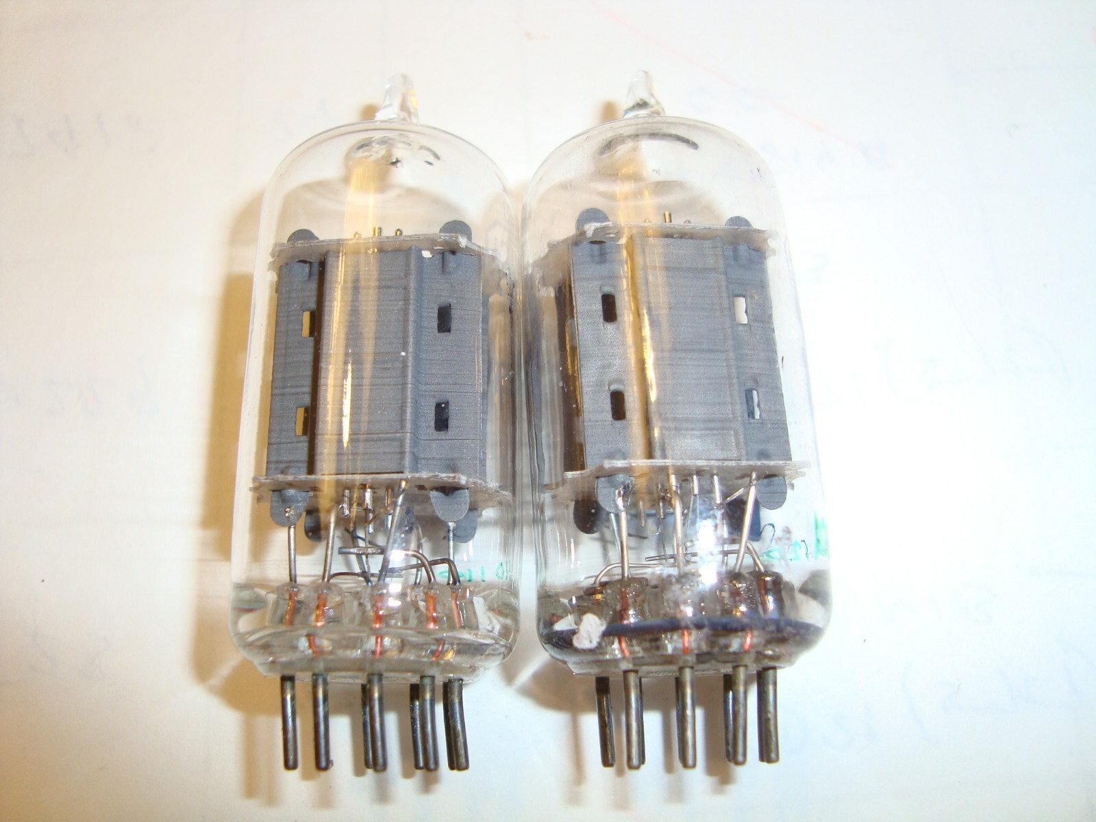 One Matched Pair of 6AQ8 Tubes, Matsushita of Japan, Good Ratings