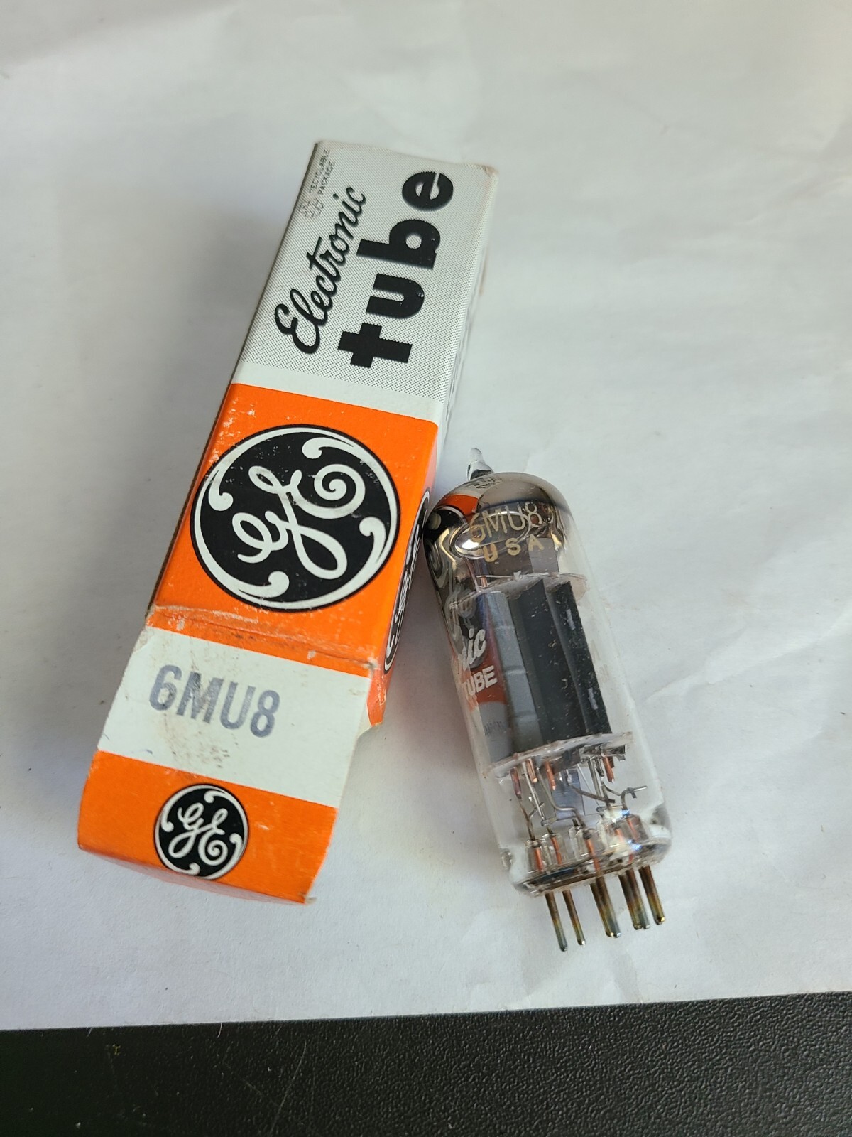 Lot 10 GE Electronic Tubes w Boxes 6DE7, 6DT5, 6AS5, 6FH5 ETC