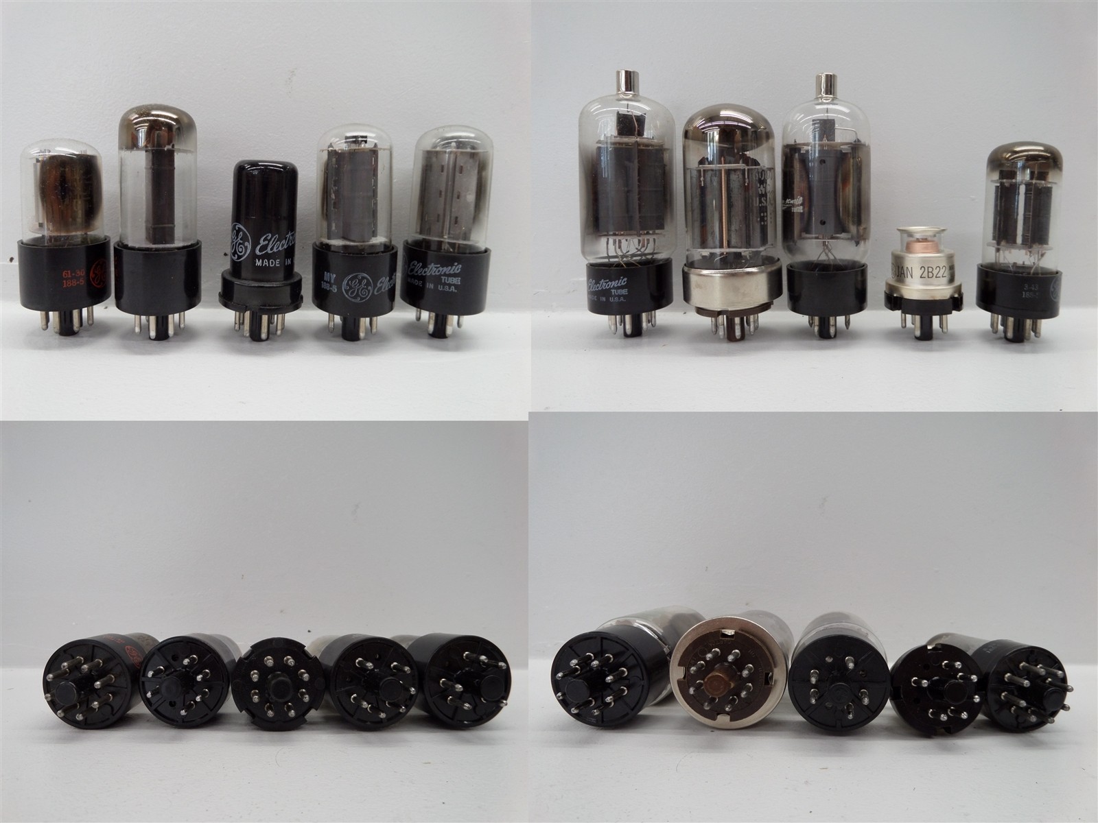 Mixed Lot Of 85 General Electric 12AU6 5Y3GT 6X5GT Electron Tubes