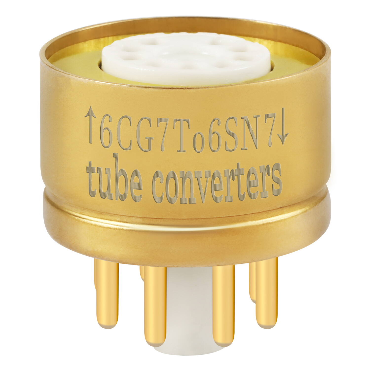 HIFI 6CG7 to 6SN7 6SL7 CV181 6N8P 6H8C ECC33Vacuum Tube Adapter Socket Converter