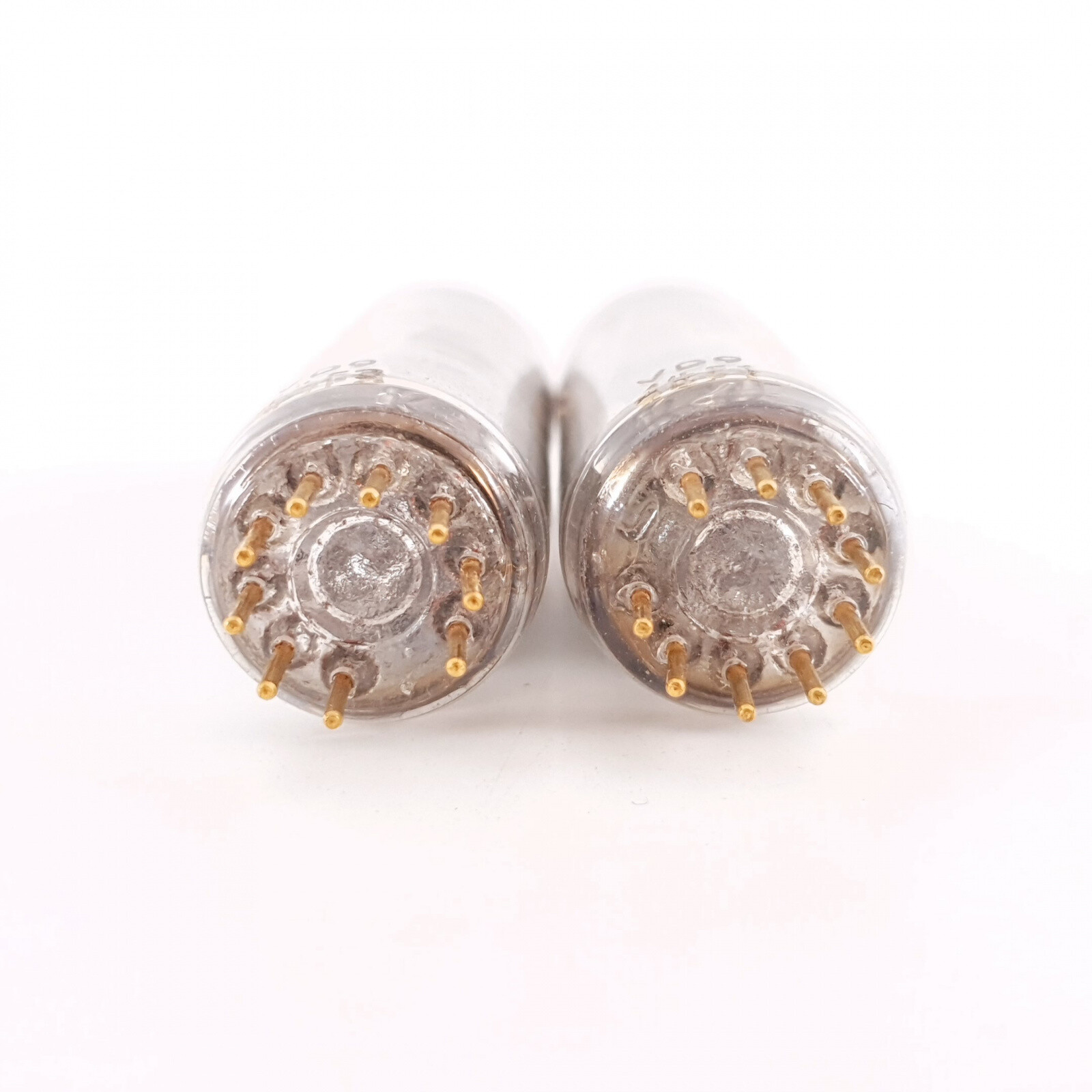 2 X E80L PHILIPS TUBE. 1960s PROD. GOLD PIN. SQ. 31/31mA MATCHED PAIR. 5. CH135