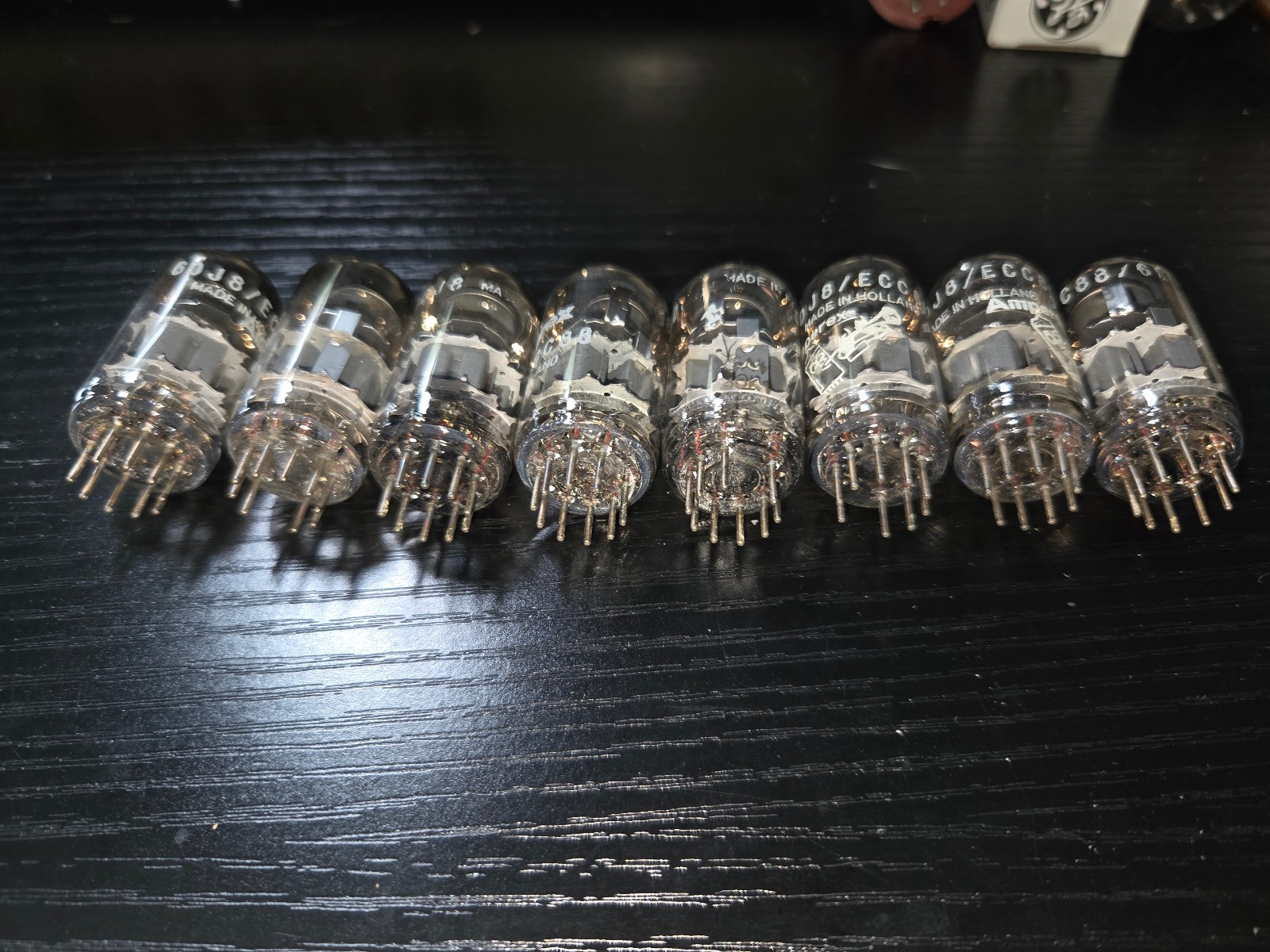 Amperex Bugle Boy ECC88 6DJ8 Vintage Audio Tubes Lot of (8)