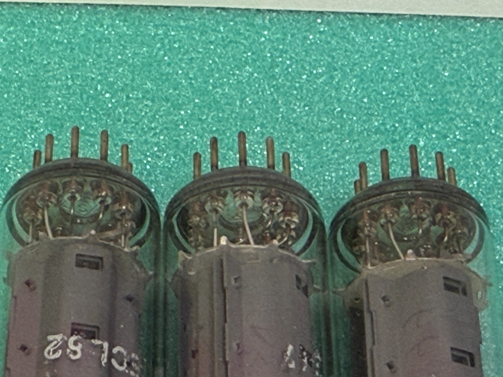 3 x ECL82 Telefunken NOS labeled Siemens, gm matched pair + 1, same batch code
