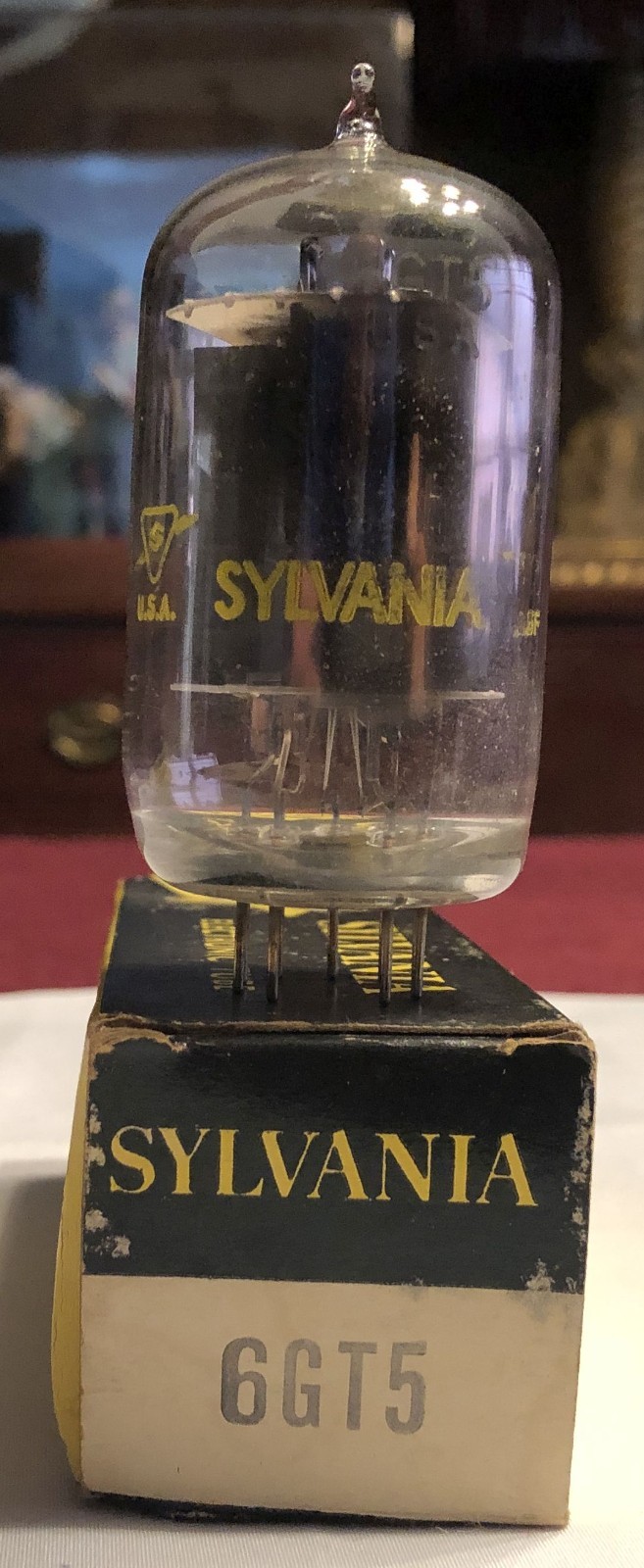 1ea Sylvania 6GT5 vacuum tube. USA. NIB. Beam Power Tube.