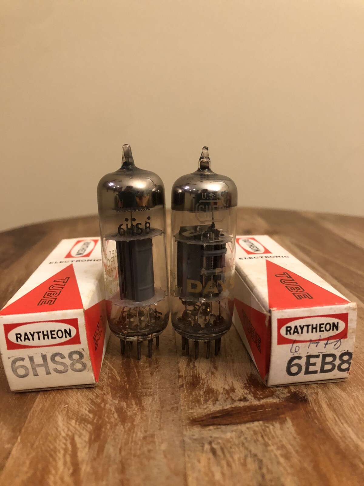 Lot of Raytheon Tubes 6CG8A/6GH8/6GX6/1B3GT/6GW6/6HS8/6CG7 & MORE! – Untested