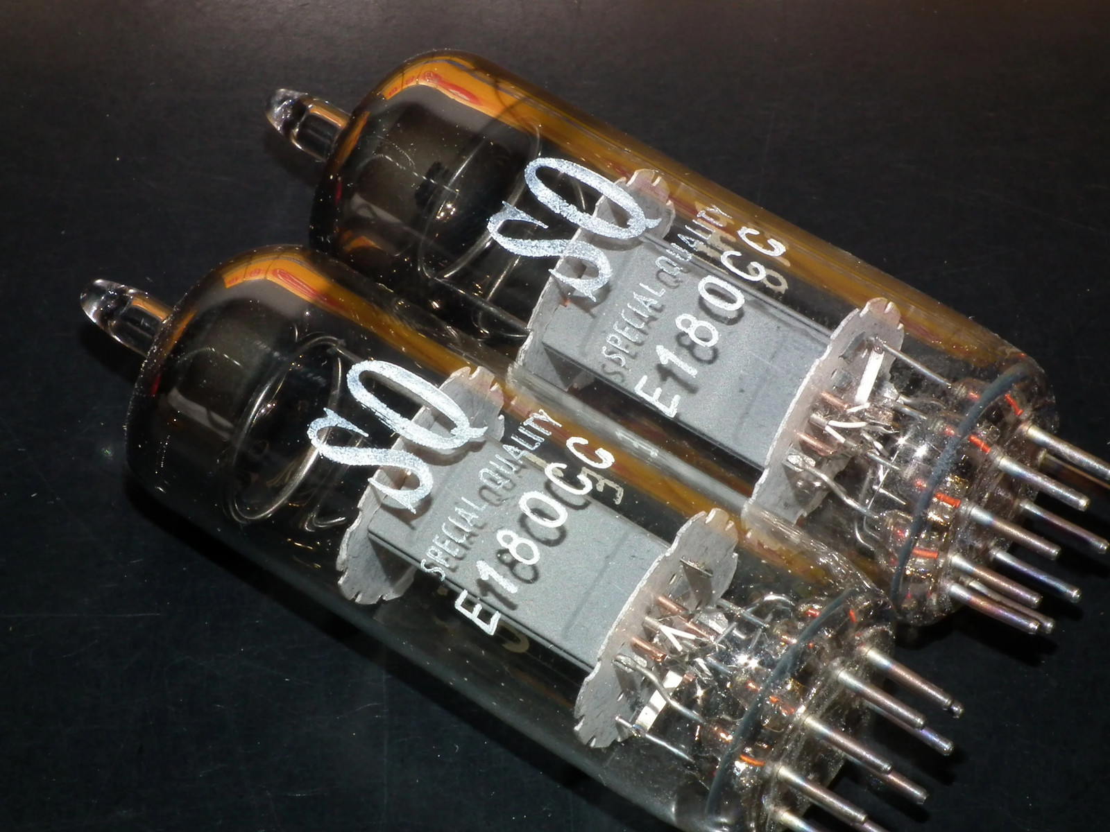 Philips E180CC 7062 Platinum Matched pair NOS NIB Holland Heerlen 1963