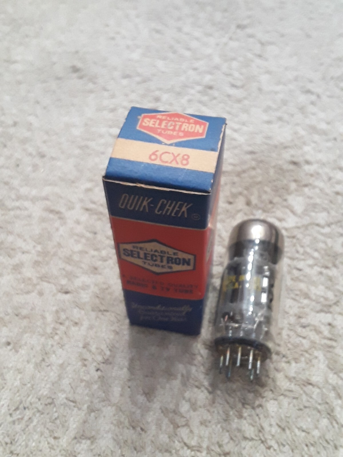 NOS Reliable Selectron 6CX8 Vacuum tube
